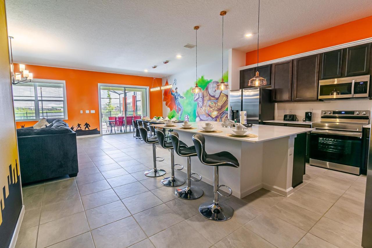 Luxury 12 Bedrooms Pool House 10 Min To Disney4630 Kissimmee Eksteriør bilde