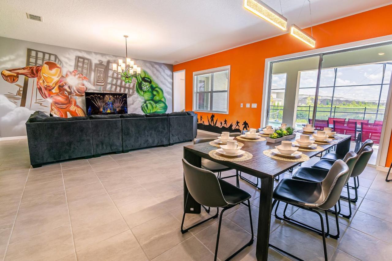 Luxury 12 Bedrooms Pool House 10 Min To Disney4630 Kissimmee Eksteriør bilde